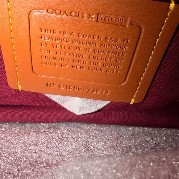 Coach X Rexy Yeti Out Riley Bag With Charm1 - Picture 10 of 10